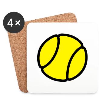 tennis - Coasters (set of 4) - white - Front