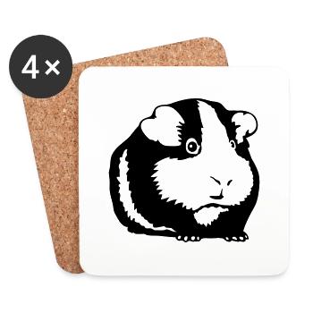 Hamster - Untersetzer (4er-Set) - Weiß - Vorne