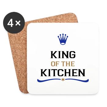 cook on - Coasters (set of 4) - white - Front