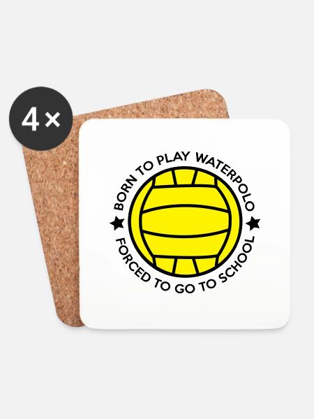 waterpoloschool - Coasters (set of 4) - white