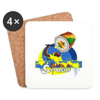 BBaC Surdo - Dessous de verre (lot de 4) - blanc - Devant
