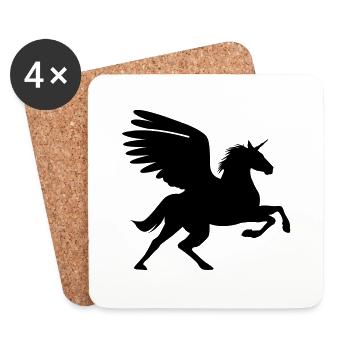 pegasus - Untersetzer (4er-Set) - Weiß - Vorne