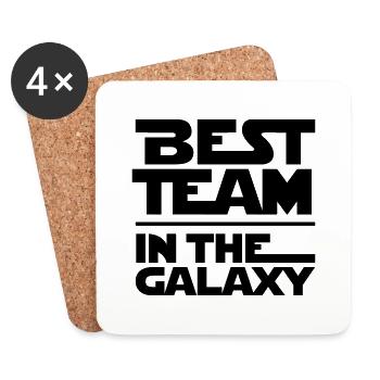 BEST TEAM IN THE GALAXY - Untersetzer (4er-Set) - Weiß - Vorne