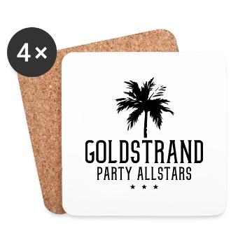 goldstrand party allstars - Untersetzer (4er-Set) - Weiß - Vorne