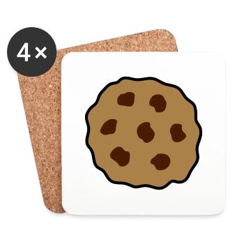 cookie keks plaetzchen - Untersetzer (4er-Set) - Weiß - Vorne