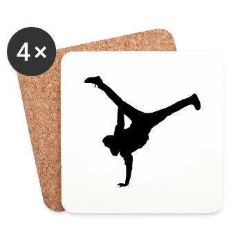 breakdance move - Untersetzer (4er-Set) - Weiß - Vorne