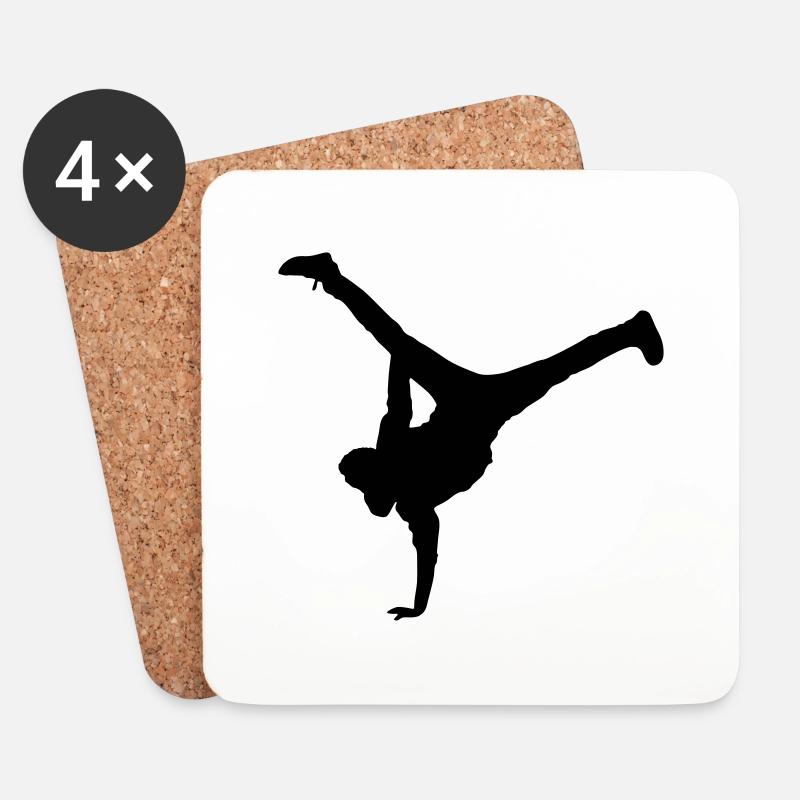 breakdance move - Untersetzer (4er-Set) - Weiß