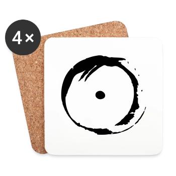 Vintage Symbol Wahrheit - Untersetzer (4er-Set) - Weiß - Vorne