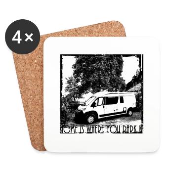Camper - Coasters (set of 4) - white - Front