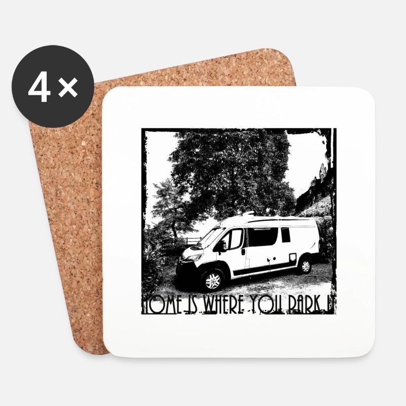 Camper - Untersetzer (4er-Set) - Weiß