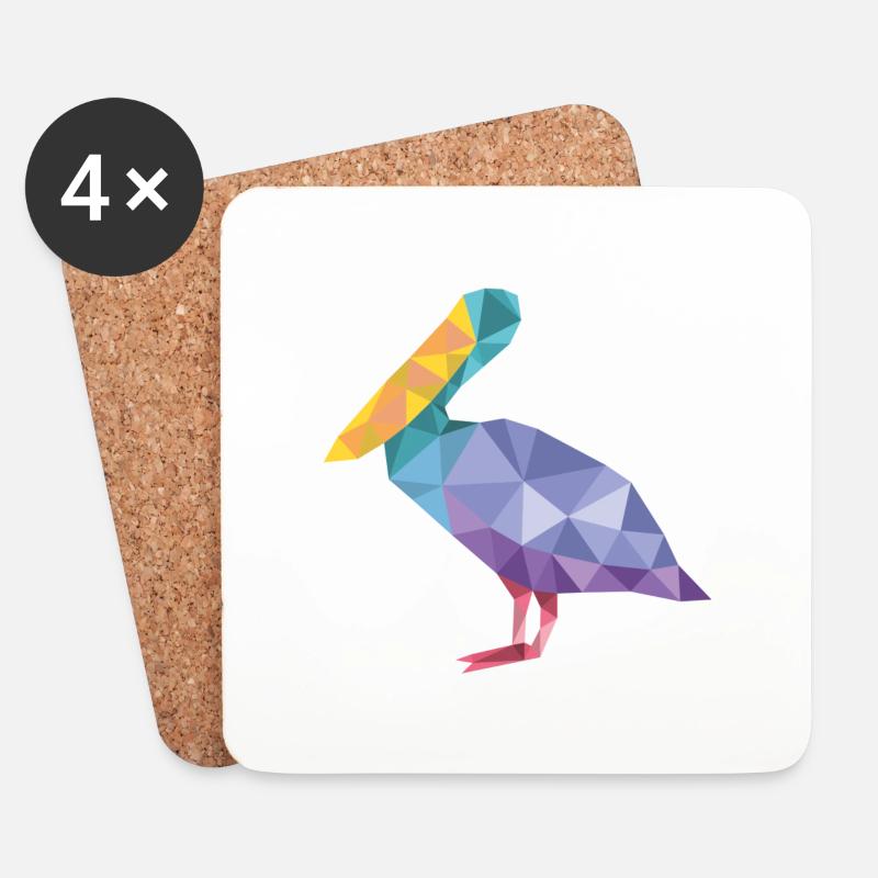 Ente - Untersetzer (4er-Set) - Weiß