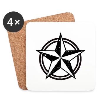 Star - Untersetzer (4er-Set) - Weiß - Vorne
