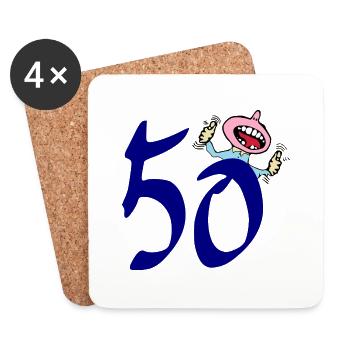 50 - Coasters (set of 4) - white - Front