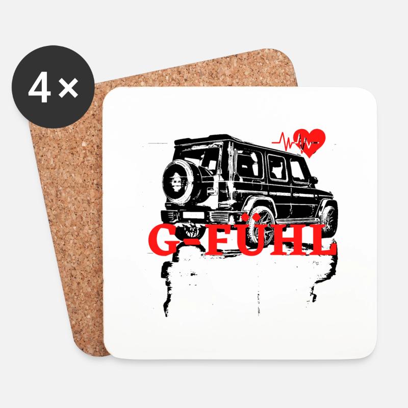 G Klasse / G-Fühl - Untersetzer (4er-Set) - Weiß