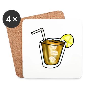 Iced tea - Coasters (set of 4) - white - Front