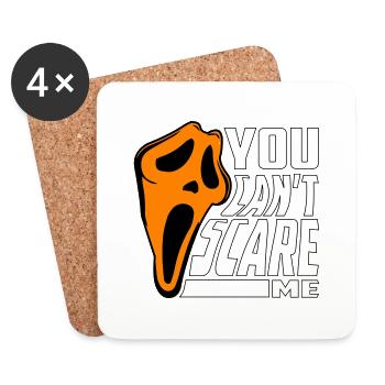 Scare Design Monster Masque - Dessous de verre (lot de 4) - blanc - Devant