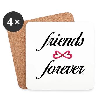 friends forever - Coasters (set of 4) - white - Front