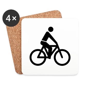 Bicycle - Coasters (set of 4) - white - Front