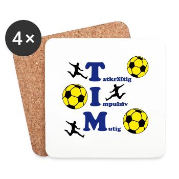 Tim - Untersetzer (4er-Set) - Weiß - Vorne