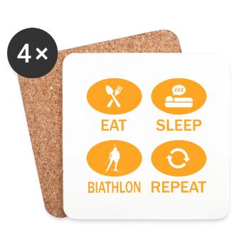 Biathlon - Coasters (set of 4) - white - Front