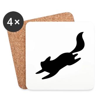 fox - Coasters (set of 4) - white - Front