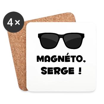 magnetoserge - Dessous de verre (lot de 4) - blanc - Devant
