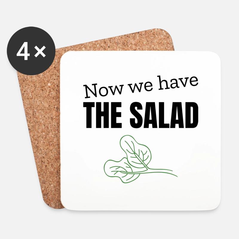Now we have the Salad - Untersetzer (4er-Set) - Weiß