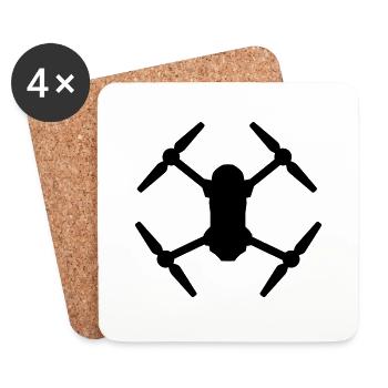 Drone - Coasters (set of 4) - white - Front