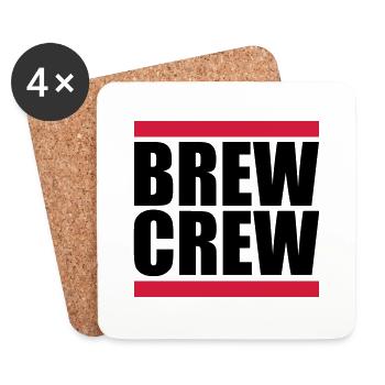 Brew Crew Beam Spell - Coasters (set of 4) - white - Front