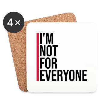 Im not for everyone - Coasters (set of 4) - white - Front
