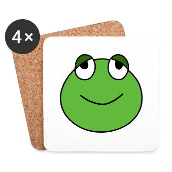 Cute frog - Untersetzer (4er-Set) - Weiß - Vorne