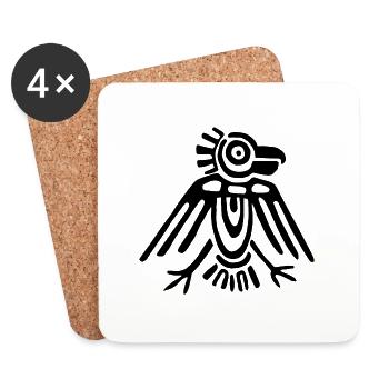 Maya Kultur, Lateinamerika - Untersetzer (4er-Set) - Weiß - Vorne