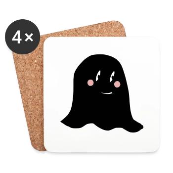 Ghosti - Untersetzer (4er-Set) - Weiß - Vorne