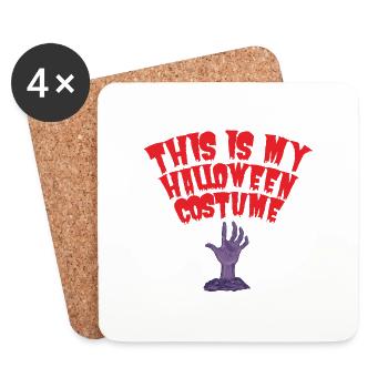 THIS IS MY HALLOWEEN COSTUME - Coasters (set of 4) - white - Front