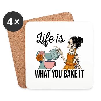 Baking Baker Baker Bakery Confectionery Cake - Coasters (set of 4) - white - Front