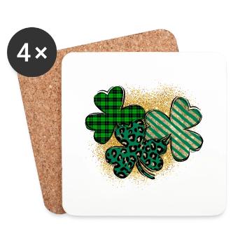 Happy St. Patrick´s Day Saint Patrick Irland Irish - Untersetzer (4er-Set) - Weiß - Vorne