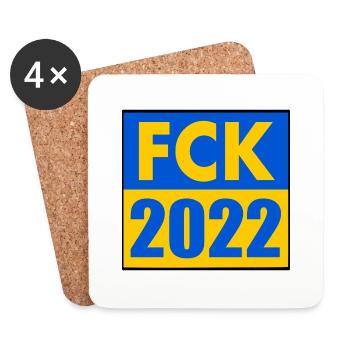 Fck 2022 - Coasters (set of 4) - white - Front