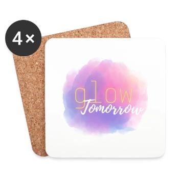 Glow Tomorrow~ - Coasters (set of 4) - white - Front