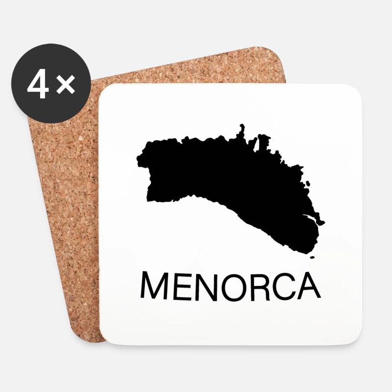 Menorca - Untersetzer (4er-Set) - Weiß