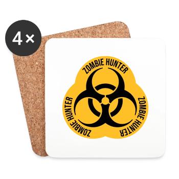zombie hunter Halloween Zitat - Untersetzer (4er-Set) - Weiß - Vorne