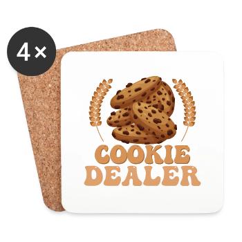 Cookie Dealer Baking Cake Cookie Pastry - Untersetzer (4er-Set) - Weiß - Vorne