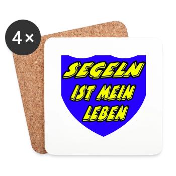 Segeln - Untersetzer (4er-Set) - Weiß - Vorne