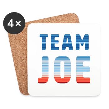 Team Joe | Warming Stripes - Untersetzer (4er-Set) - Weiß - Vorne