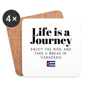 Holidays Varadero - Coasters (set of 4) - white - Front