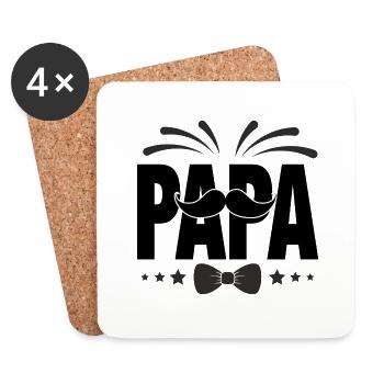 DAD - Coasters (set of 4) - white - Front