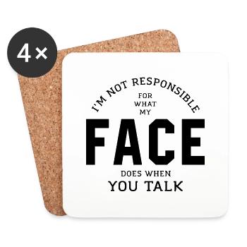 I'm Not Responsible - Mother's Day Funny Gift - Coasters (set of 4) - white - Front