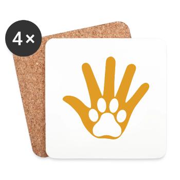 Hand - Coasters (set of 4) - white - Front