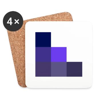 Geometric - Coasters (set of 4) - white - Front