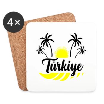 Türkiye - Coasters (set of 4) - white - Front