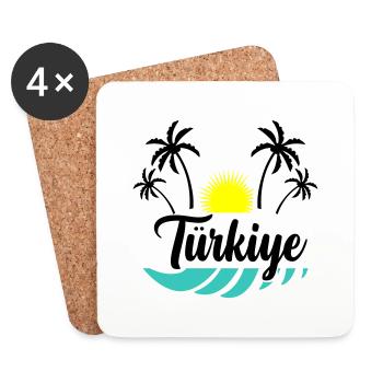Türkiye - Coasters (set of 4) - white - Front